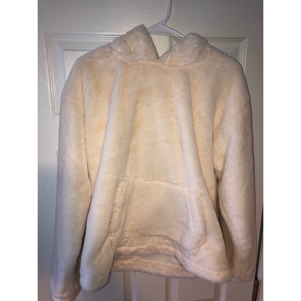 fuzzy sweatshirt!